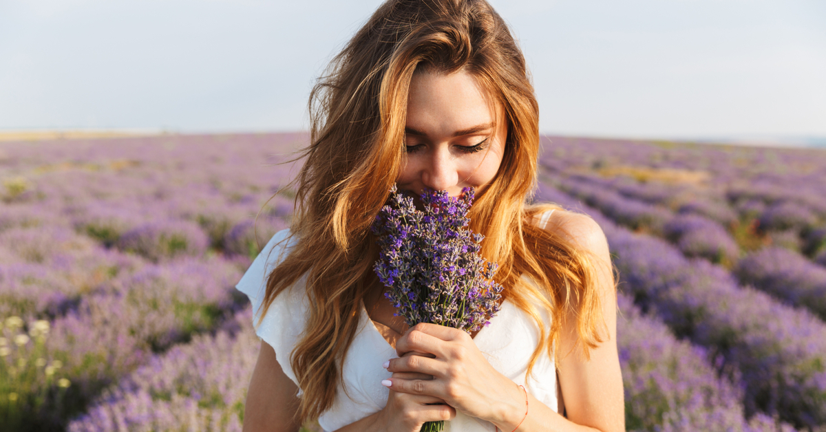 Smelling Lavender